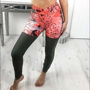 Gymshark Nikki B Pineapple Leggings S NWT
